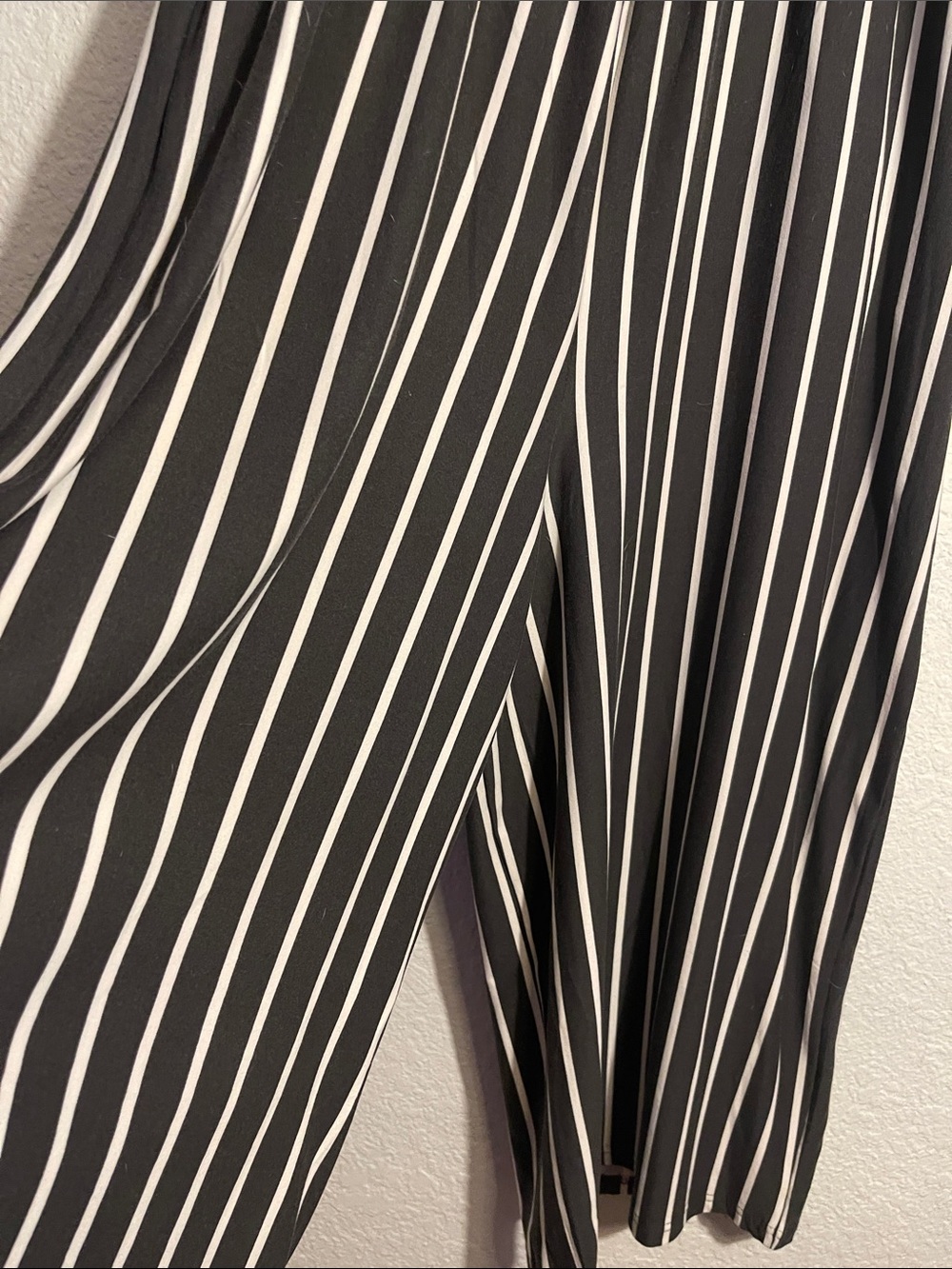 J for Justify Black and White Strapless Smocked Wide-Leg Jumpsuit - Picture 7 of 8